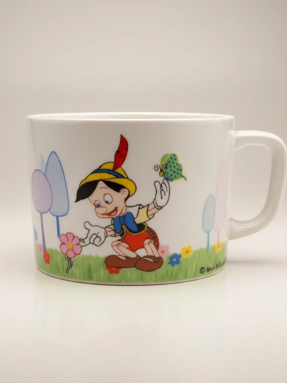 Pinocchio Ceramic Mug with Colorful Cartoon Print